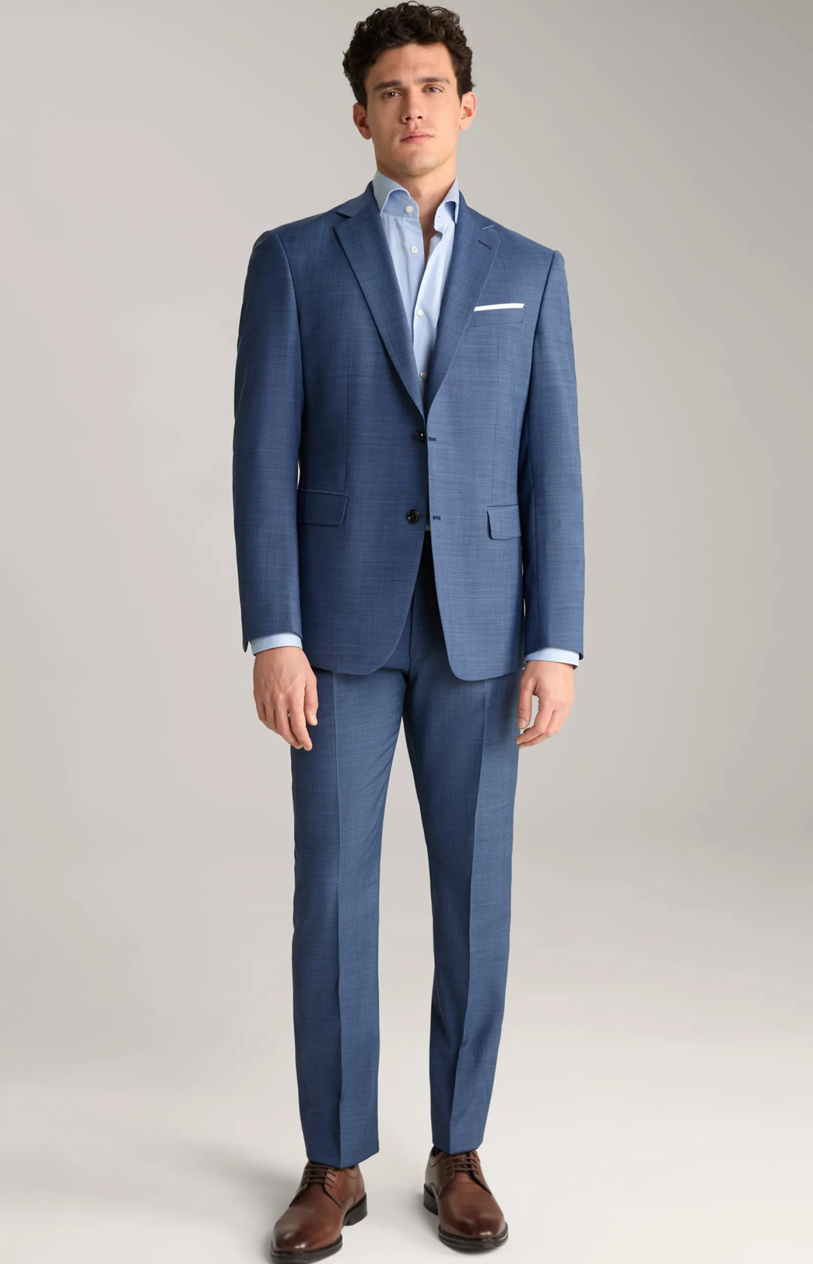 JOOP! Hosen & Chinos | Bekleidung*Baukasten-Anzughose Brad in Blau strukturiert