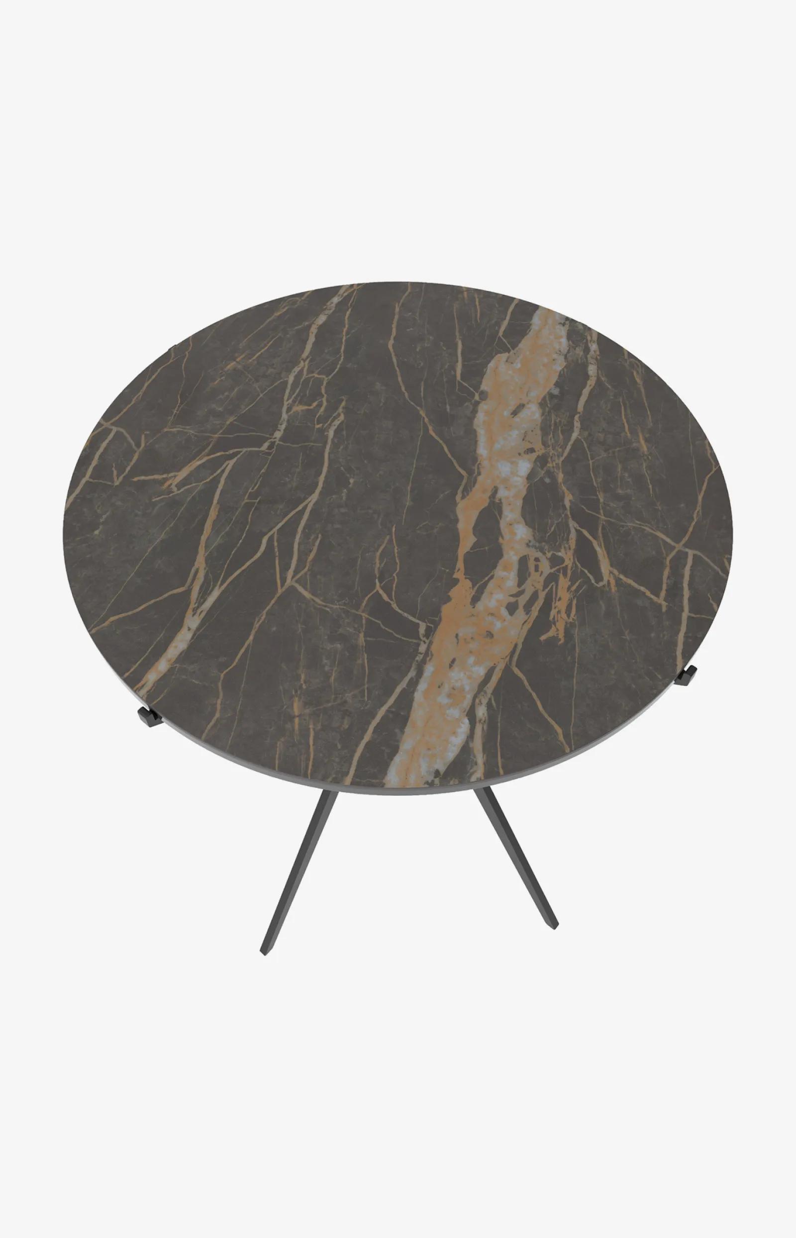 JOOP! Kleinmöbel*Beistelltisch CURVES mit Marmorkeramikplatte, 45 x 52 cm in