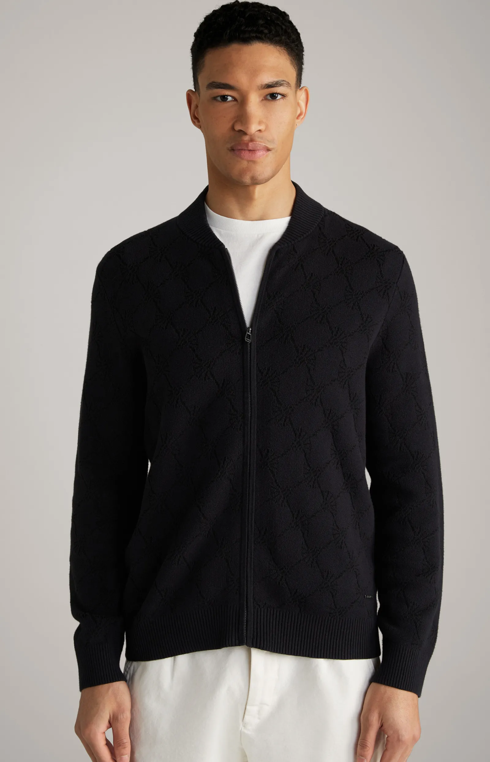 JOOP! Strick | Bekleidung*Cornflower-Strickjacke Raveno in gemustert