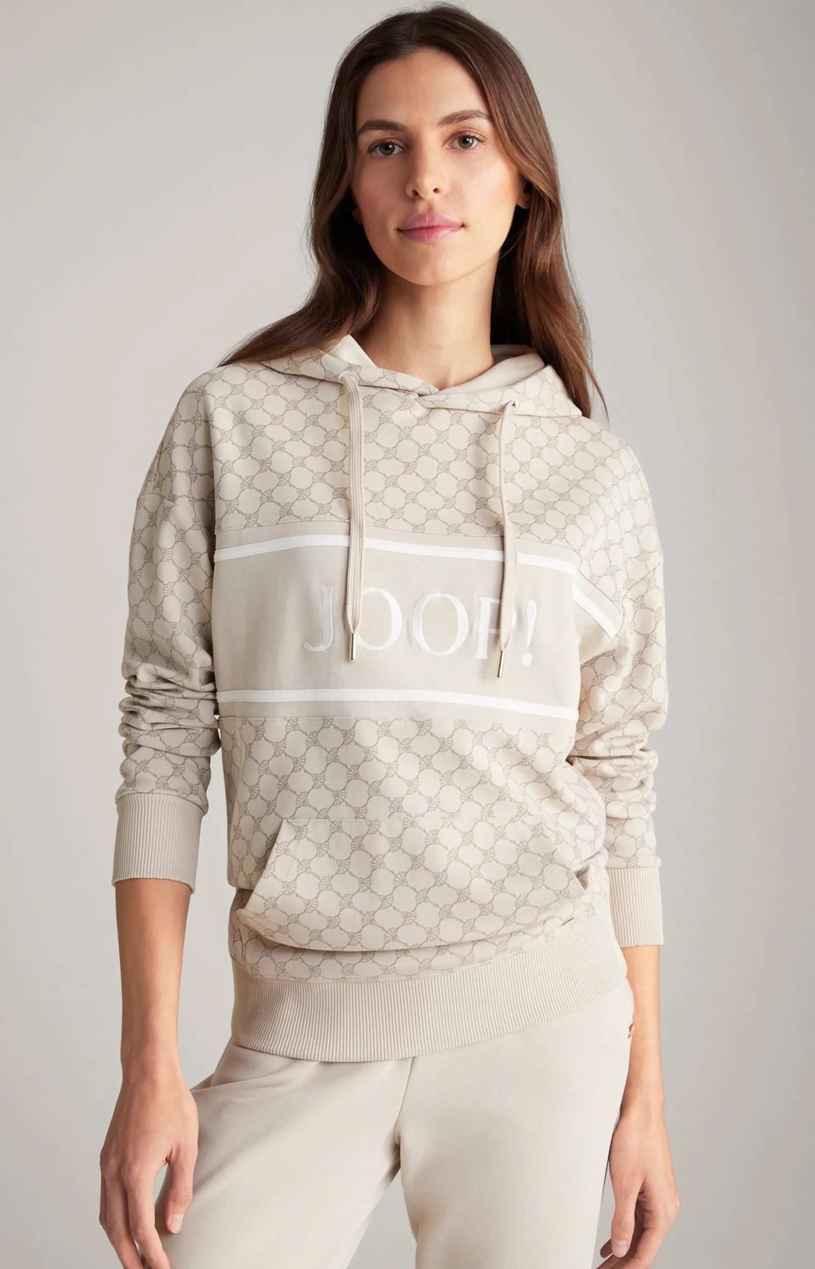 JOOP! Shirts & Sweats | Bekleidung*Hoodie in Nude gemustert