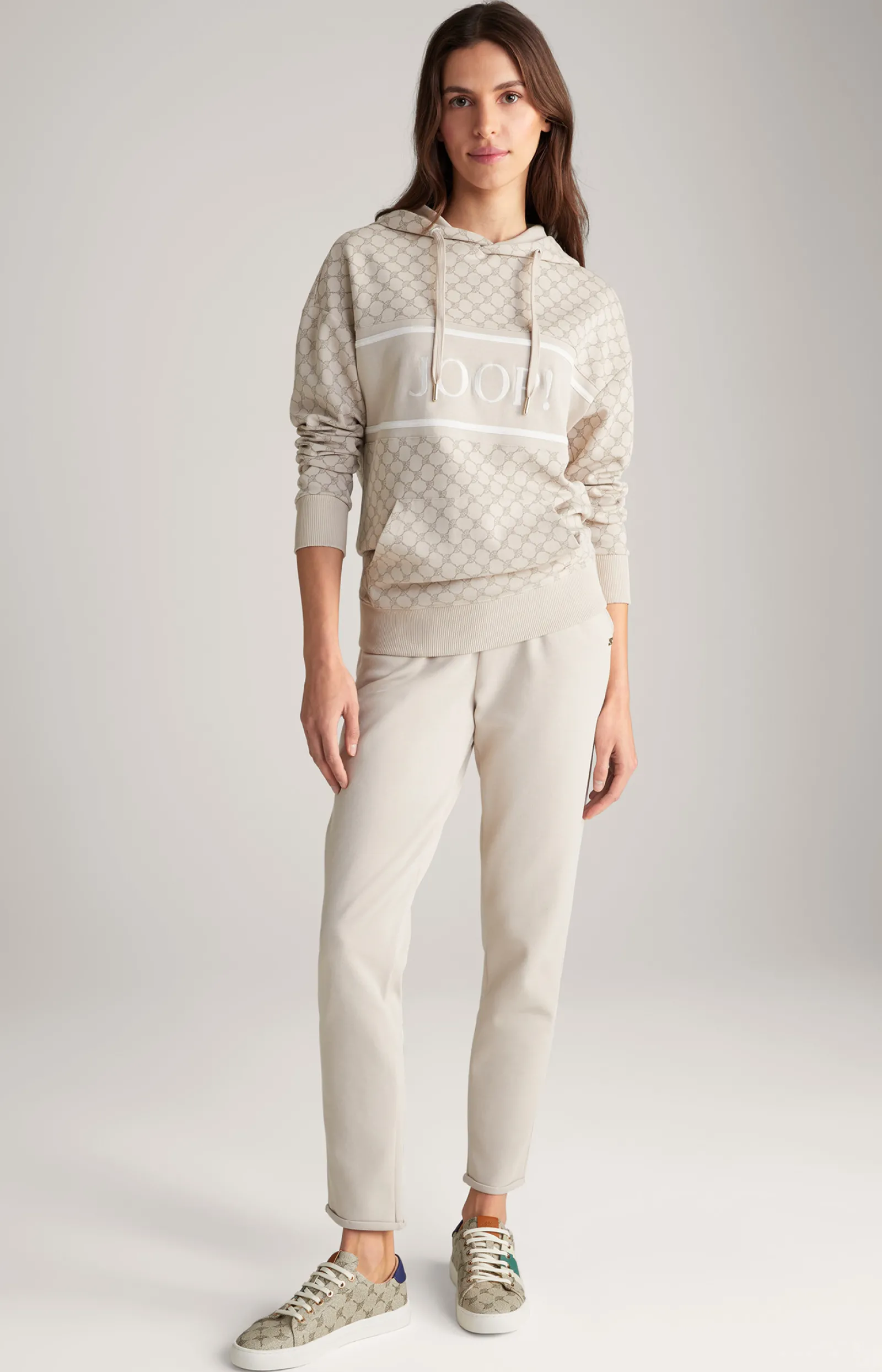 JOOP! Shirts & Sweats | Bekleidung*Hoodie in Nude gemustert