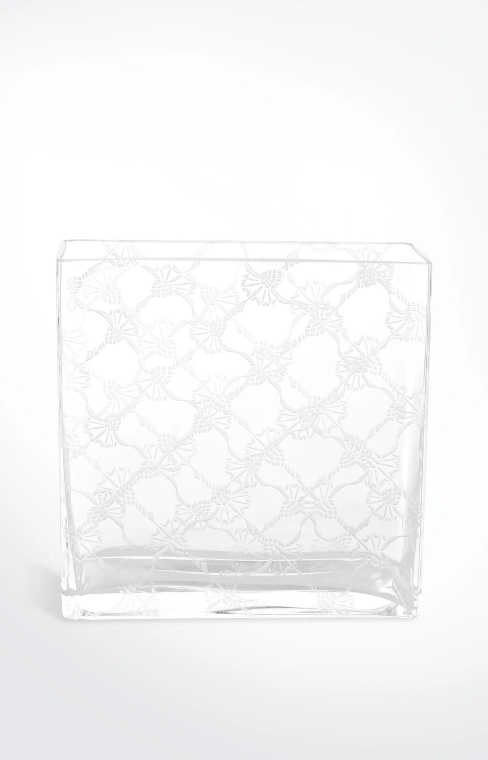 JOOP! Wohn-Accessoires | Tischaccessoires*Kristallvase Allover (20x8x20), Weiß