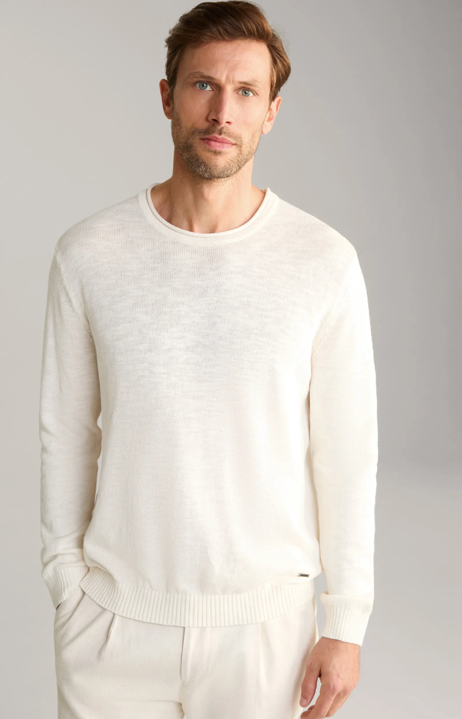JOOP! Strick | Bekleidung*Leinenmix-Pullover Mendor in Nature
