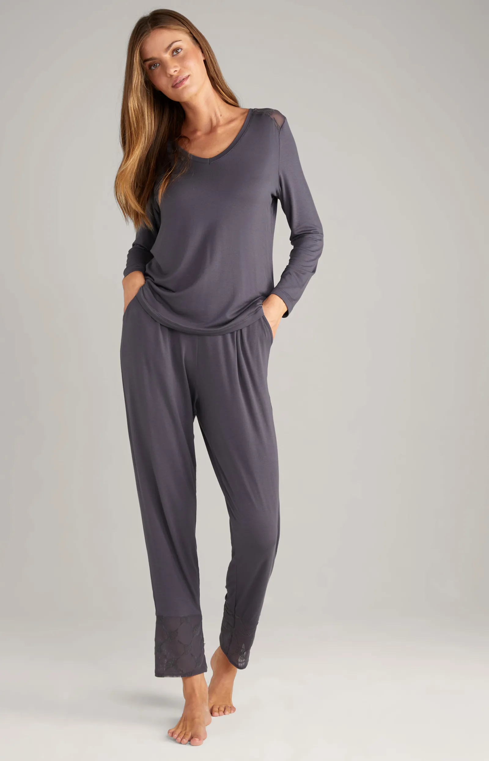 JOOP! Loungewear & Nachtwäsche | Bekleidung*Lounge-Longsleeve in