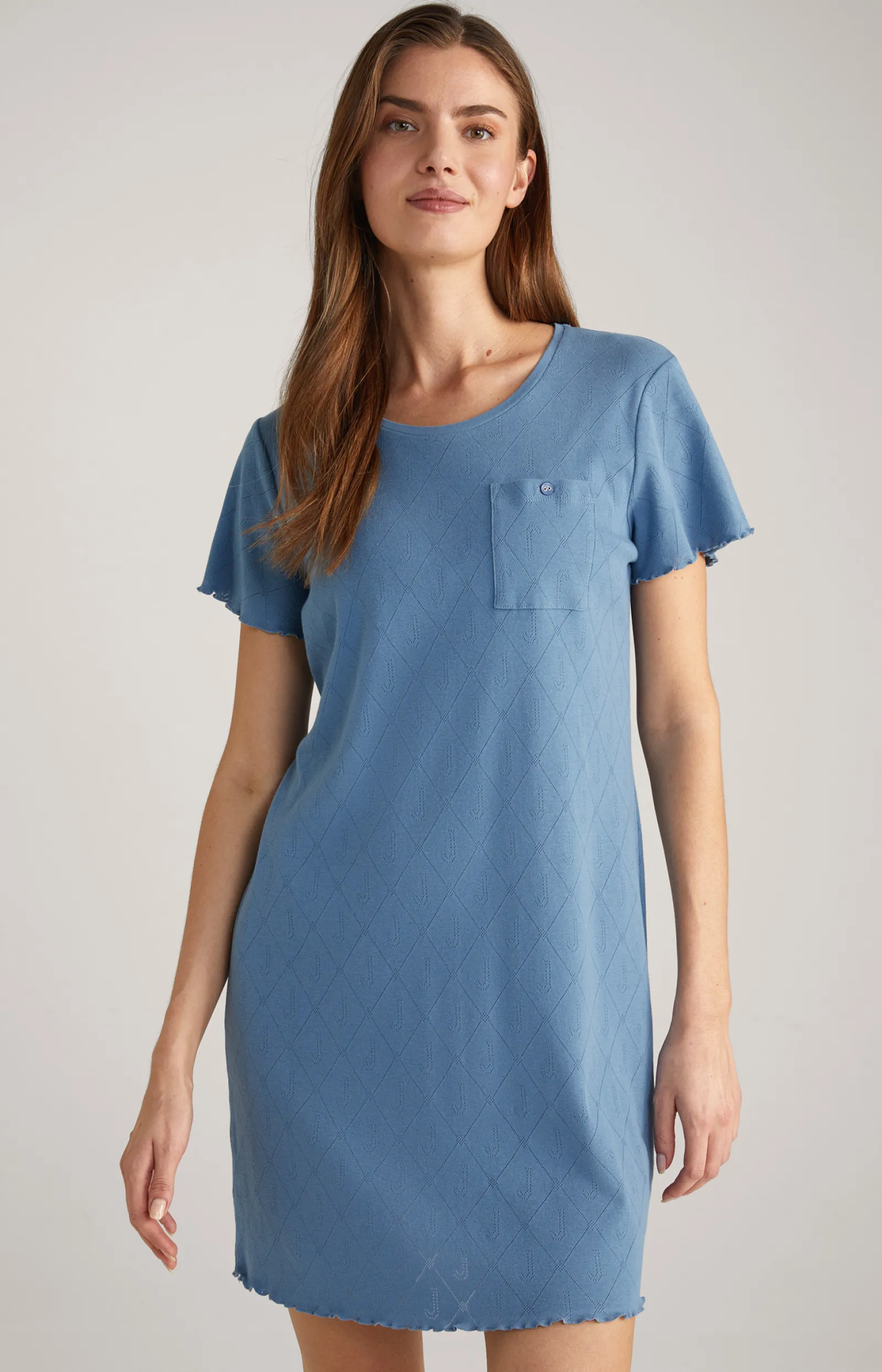 JOOP! Loungewear & Nachtwäsche | Bekleidung*Loungewear Longshirt in Ocean Blue