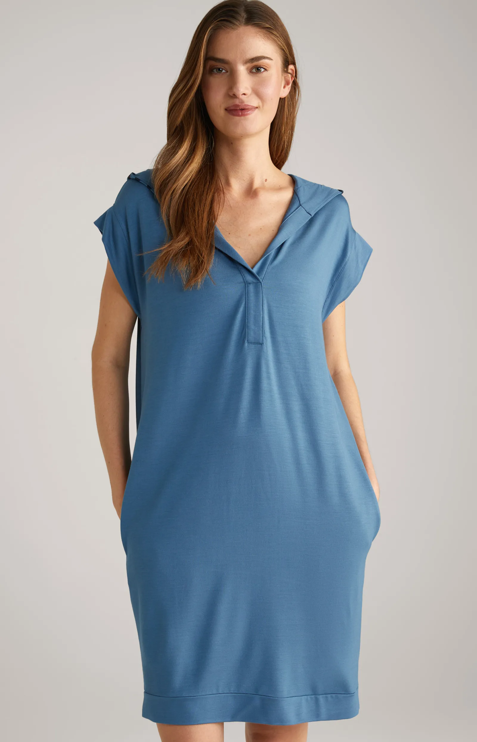 JOOP! Loungewear & Nachtwäsche | Bekleidung*Loungewear Longshirt in Ocean Blue