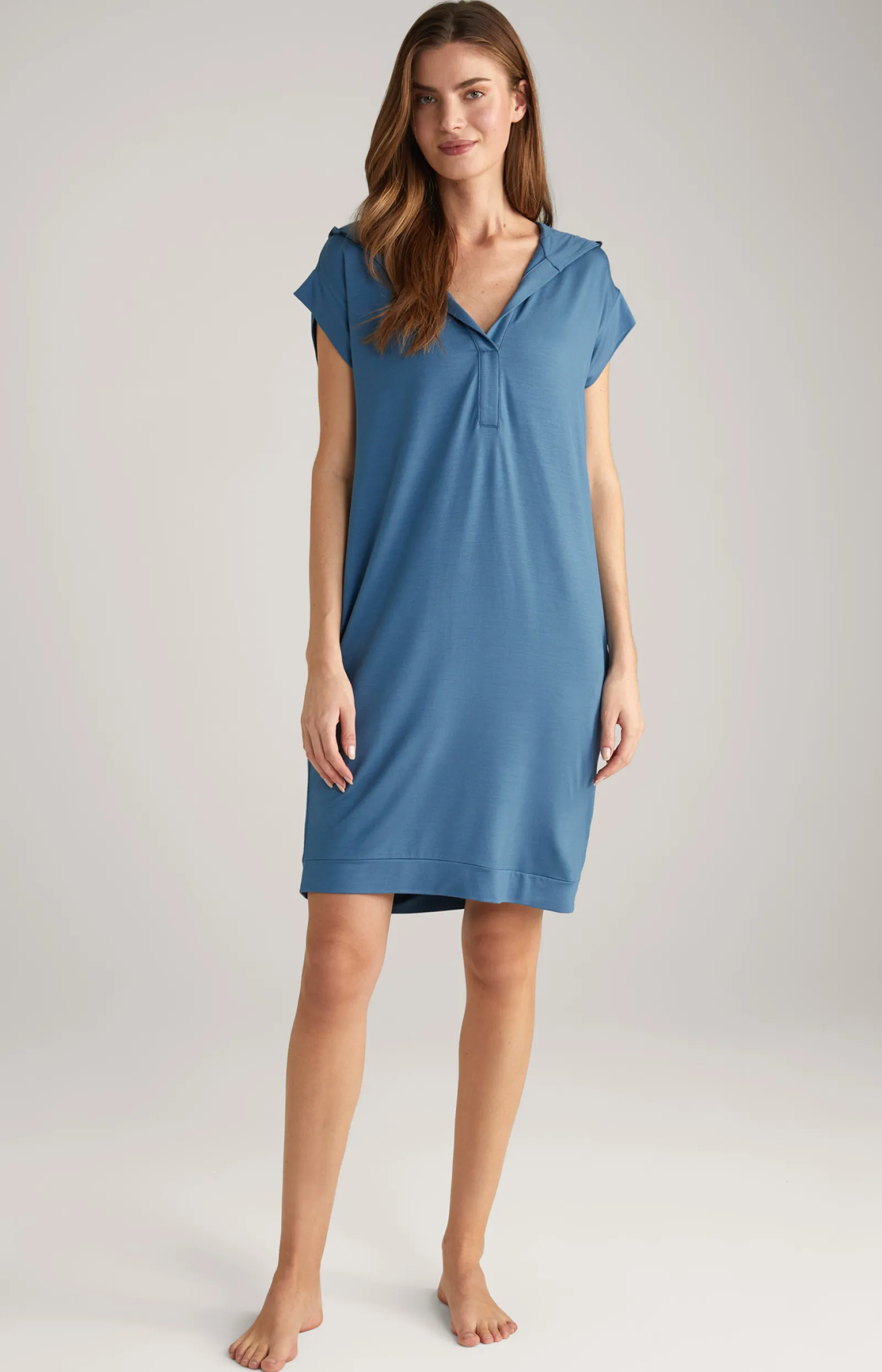 JOOP! Loungewear & Nachtwäsche | Bekleidung*Loungewear Longshirt in Ocean Blue