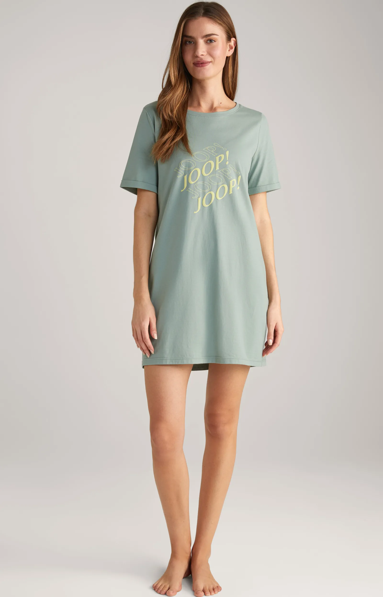 JOOP! Loungewear & Nachtwäsche | Bekleidung*Loungewear Longshirt in Sea Grass