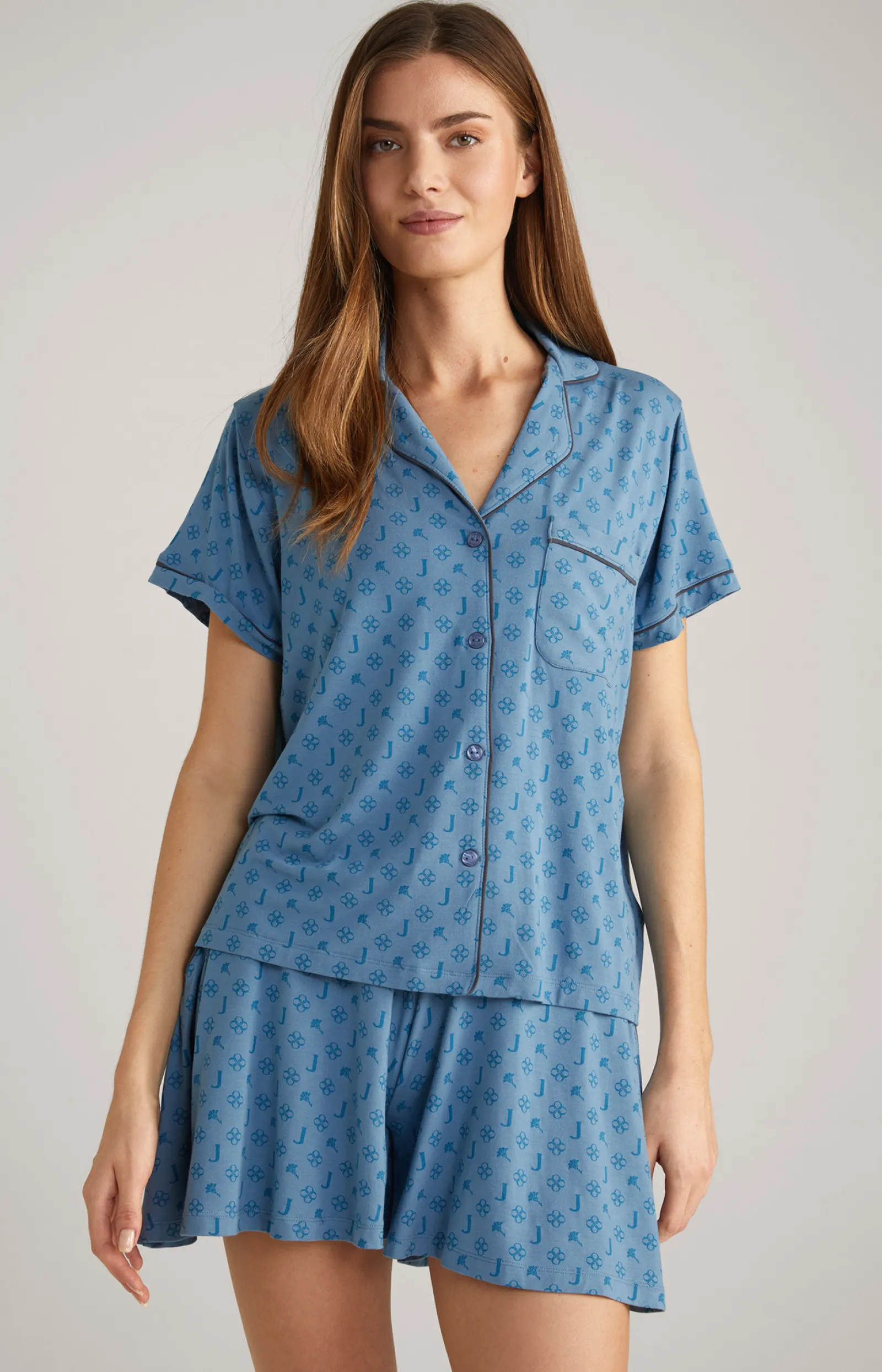 JOOP! Loungewear & Nachtwäsche | Bekleidung*Loungewear Shirt in Ocean Blue