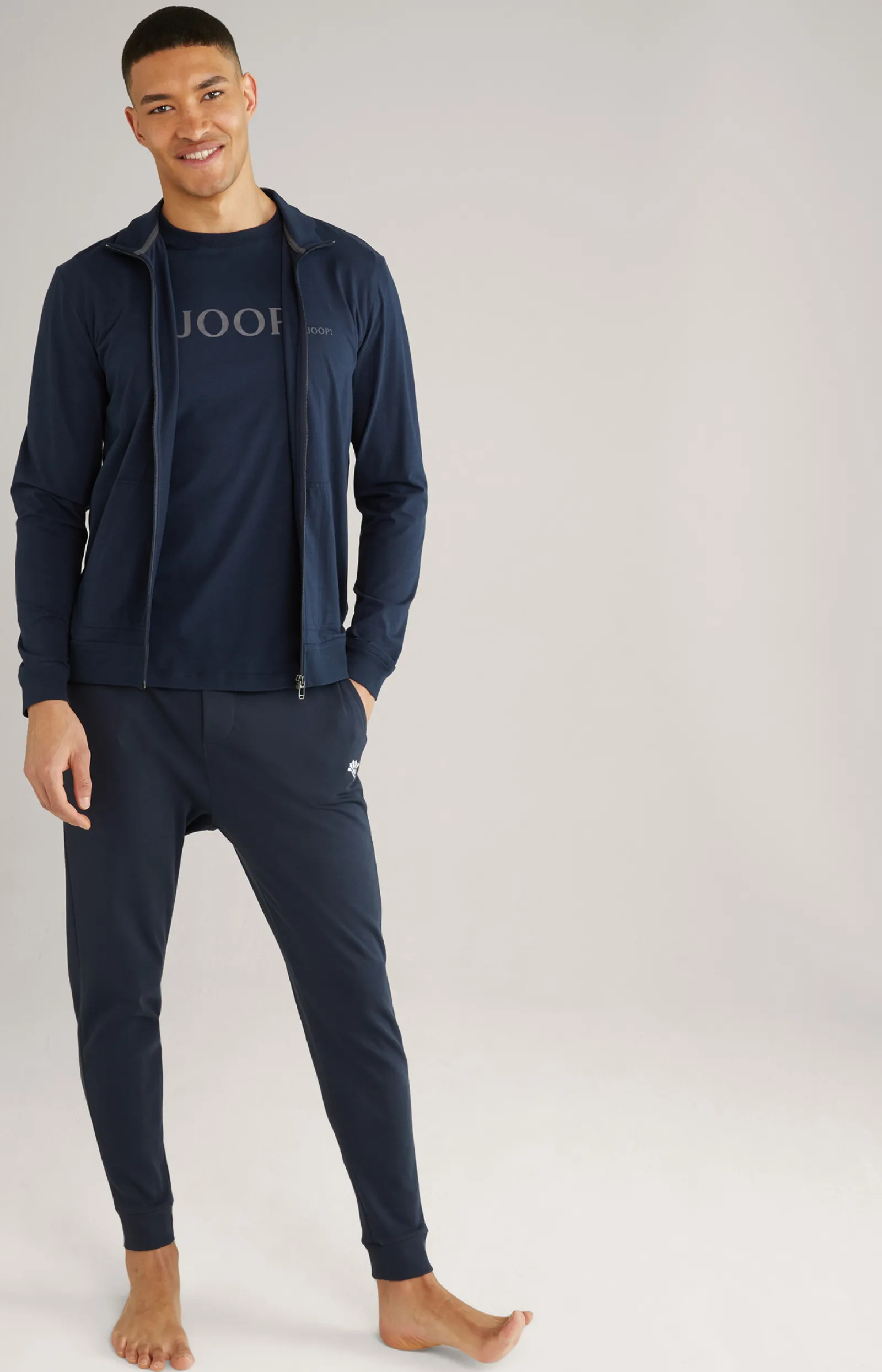 JOOP! Unterwäsche&Loungewear | T-Shirts&Sweats*Loungewear Sweatjacke in Dunkelblau