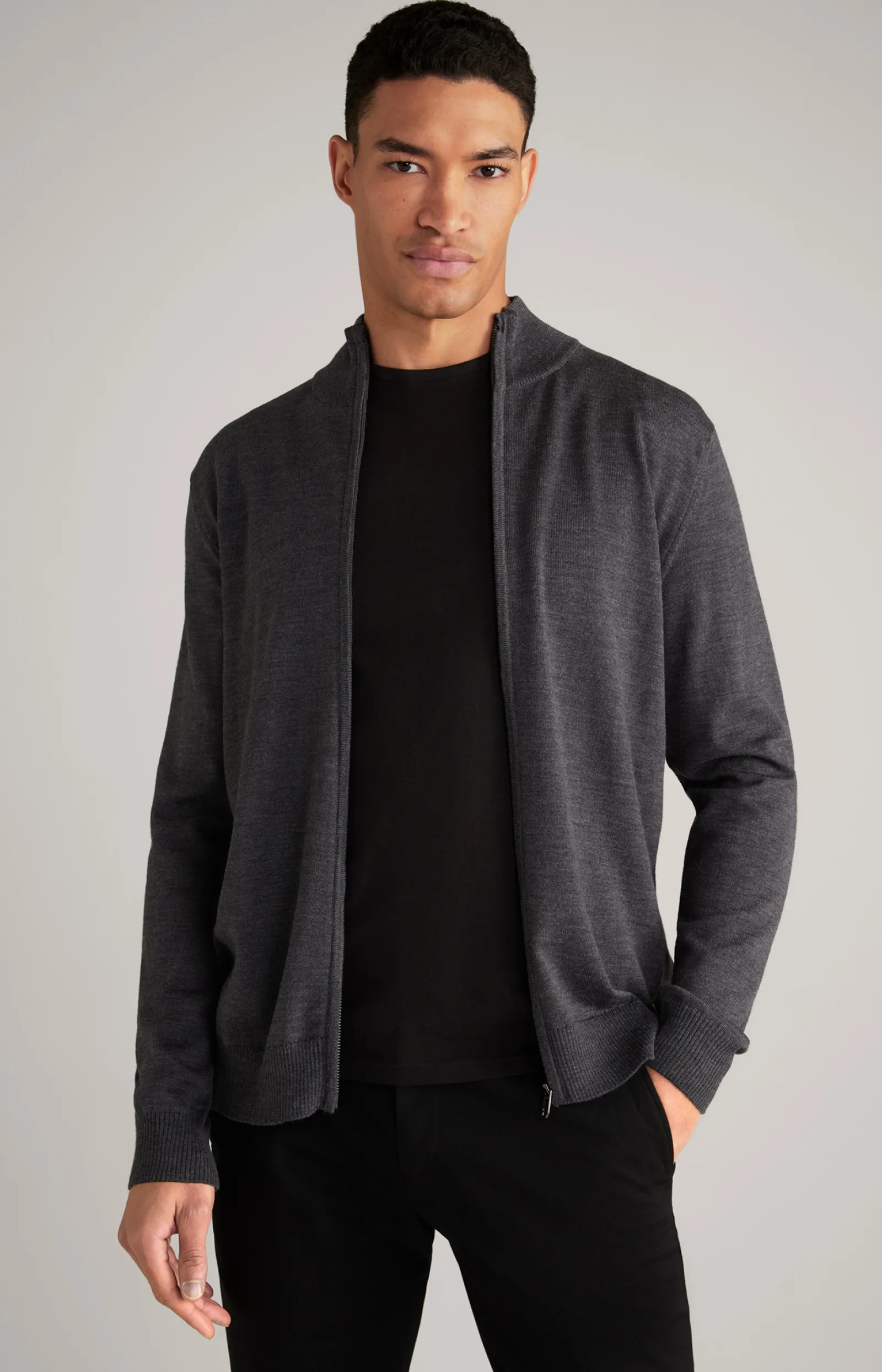 JOOP! Strick*Merinowoll-Strickjacke Davis in