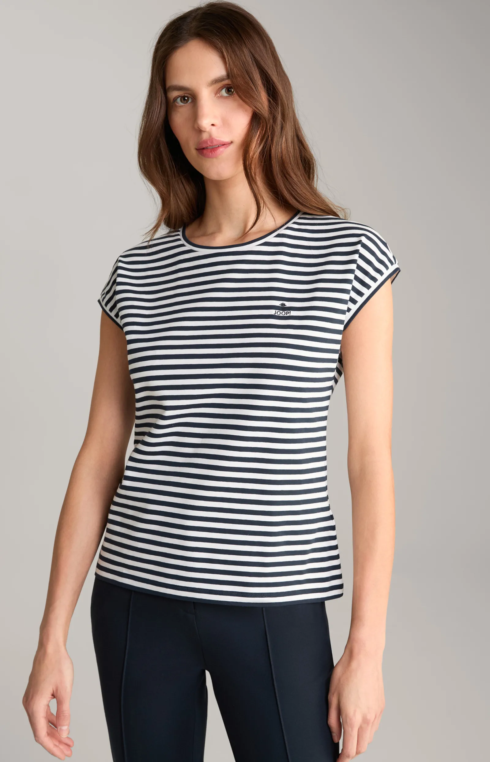 JOOP! Shirts & Sweats | Bekleidung*T-Shirt in Blau/Weiß gestreift